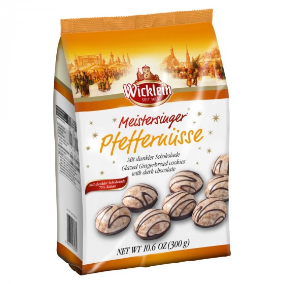 Wicklein Meistersinger Pfeffernüsse Zartbitterschokolade glasiert 300g 
