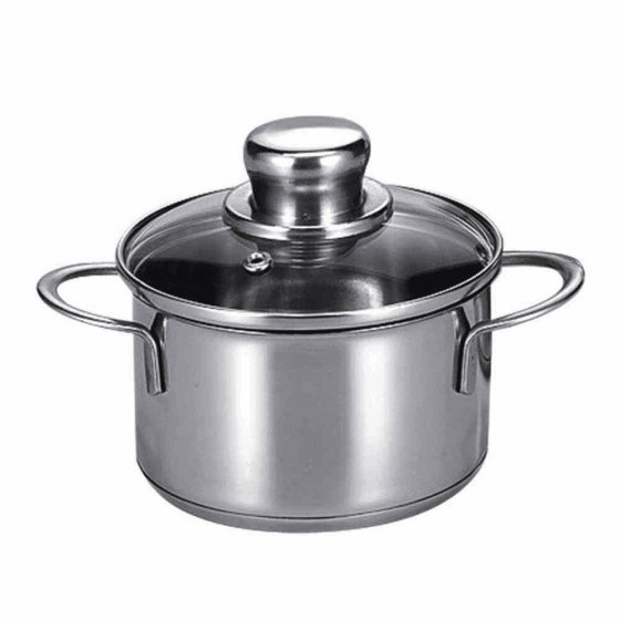 Krüger Fleischtopf Kochtopf Saturn Edelstahl mit Deckel 12cm 