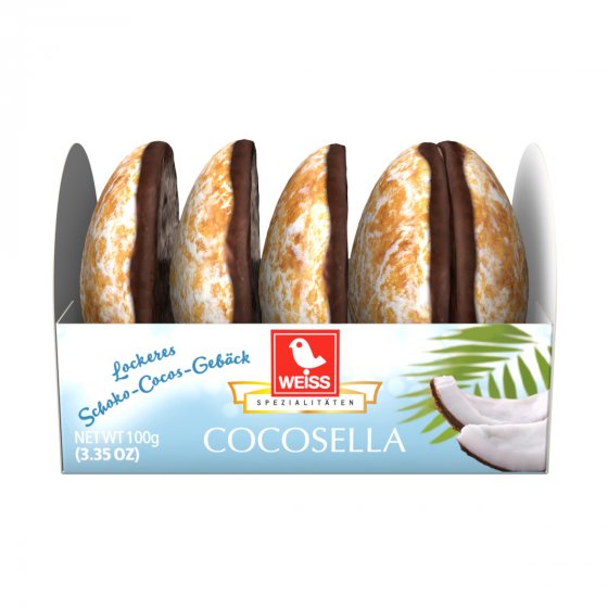 Weiss Cocosella Extra 2023 Feines Kokosgebäck mit Schokolade 100g 