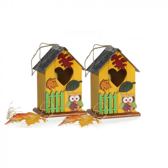 Vogelhaus 2er Set Eule 