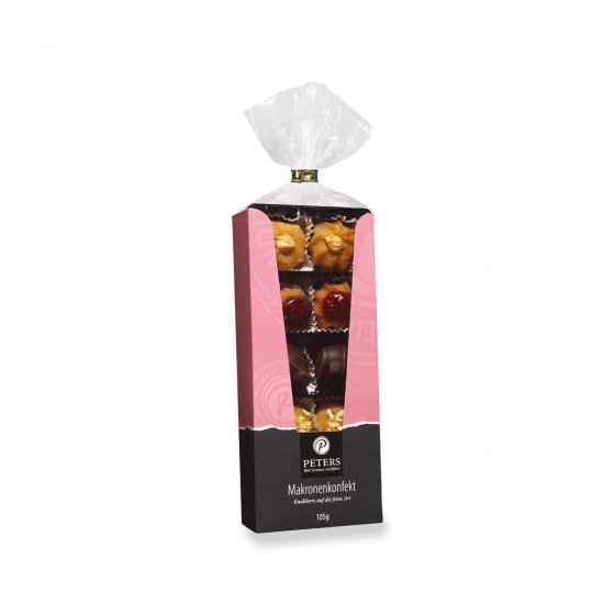 Peters Makronenkonfekt mit 8 Sorten aus Lübecker Marzipan 105g 