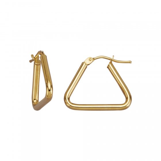 Creolen 375/- Gelbgold glanz Dreieck 