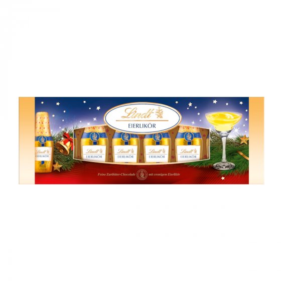 Lindt Eierlikör Fläschchen Zartbitter Schokolade mit Eierlikör 131g 