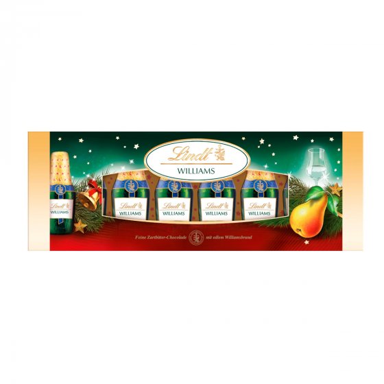 Lindt Williams Fläschchen Schokolade mit Birnenbrand Füllung 131g 