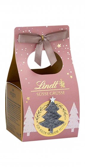 Lindt Hand Crafted kleine Tasche mit Vollmilch Schokolade 68g 6er Pack 