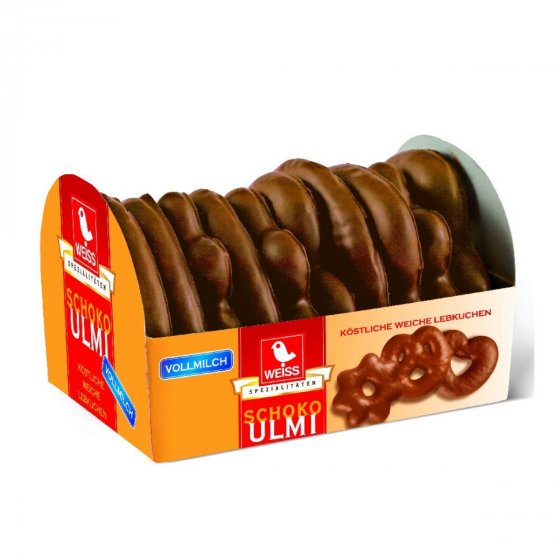 Weiss Schoko Ulmi weiche Lebkuchen mit Vollmilchschokolade 150g 