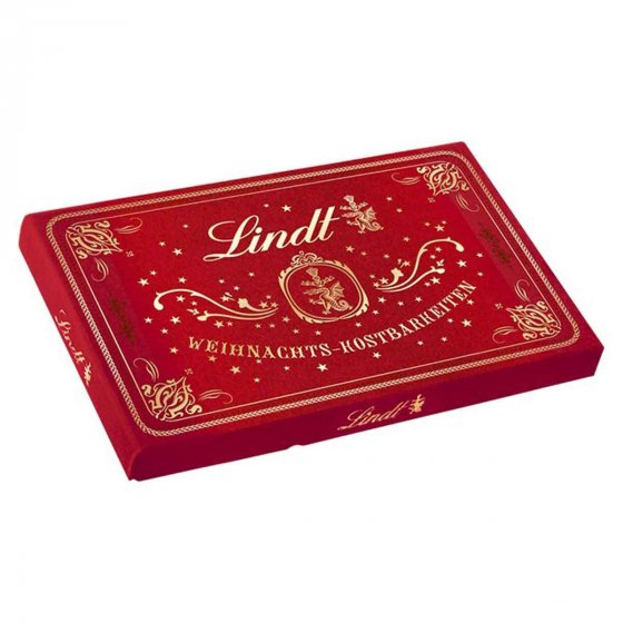 Lindt Weihnachts Kostbarkeiten Samt Pralines aus Schokolade 200g 