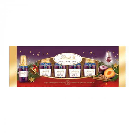 Lindt Winterpflaume Fläschchen mit winterlicher Pflaumenwasser 131g 