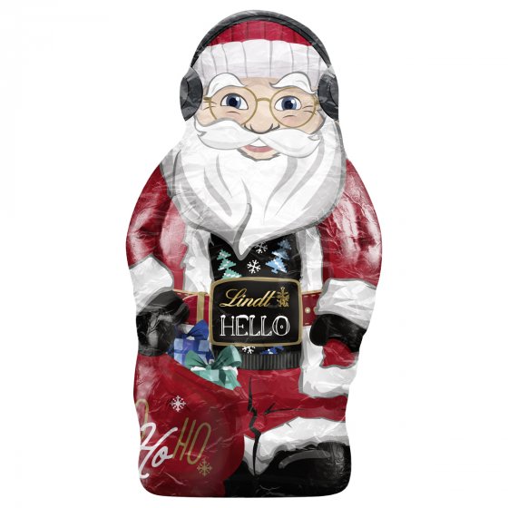 Hello Xmas Santa Weihnachtsmann Vollmilch Schokolade vegetarisch 80g 