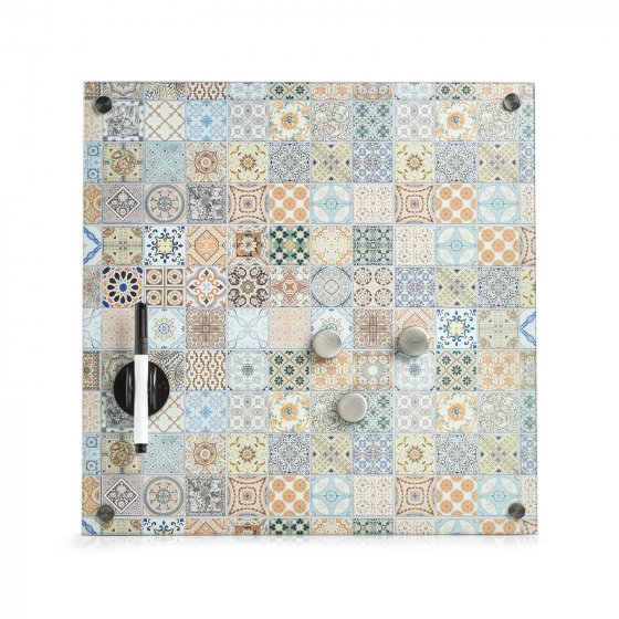 Memoboard aus Glas Mosaik 