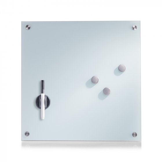 Memoboard Glas quadratisch 