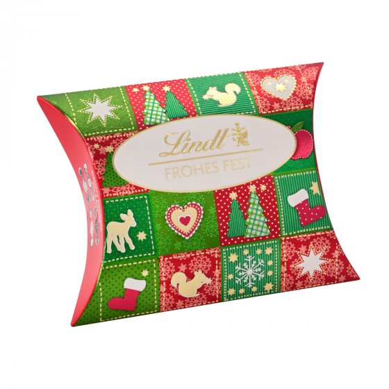 Lindt Frohes Fest Kissen Schokoladen mit verschiedenen Füllungen 46g 