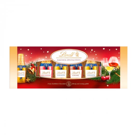 Lindt Alkohol Spezialitäten mit alkoholischen Füllungen 131g 