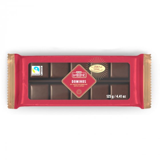 Lambertz Aachener Dominos Zartbitter Vollmilchschokolade 125g 