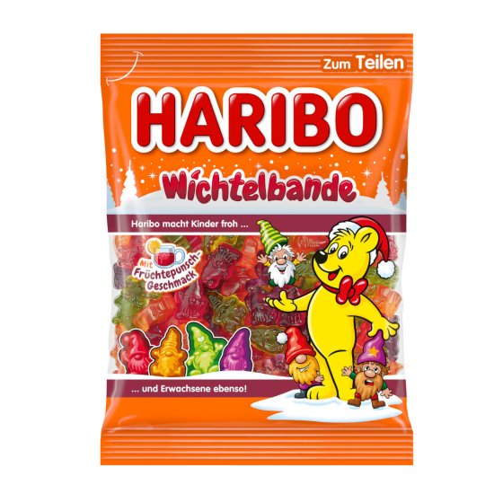 Haribo Fruchtgummi Wichtelbande mit Früchtepunschgeschmack 200g 