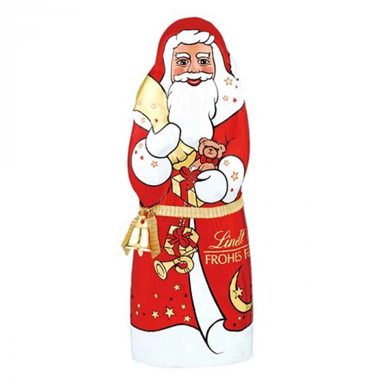 Lindt Weihnachtsmann Figur aus Alpenvollmilch Schokolade 200g 4er Pack 