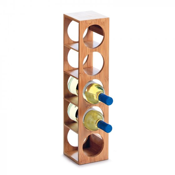 Weinregal für 5 Flaschen Bambus 