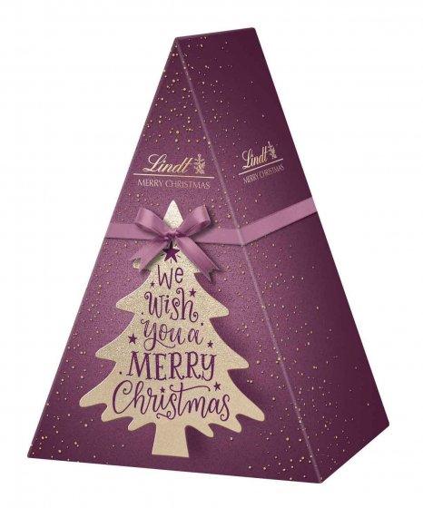 Lindt Kalligrafie Xmas Tanne mit leckeren exclusiven Pralinen 105g 