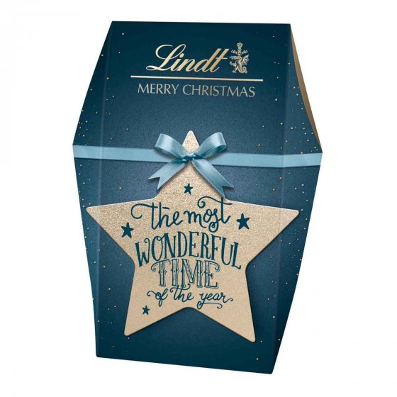 Lindt Kalligrafie Xmas Tasche mit leckeren exclusiven Pralinen 141g 
