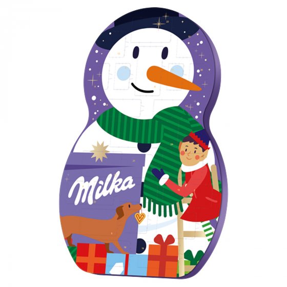 Milka Snow Mix Adventskalender mit Alpenmilchschokolade 213g 