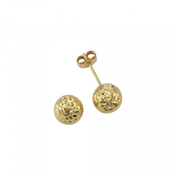 Ohrstecker 585/- Gelbgold Kugel Ø 7mm 