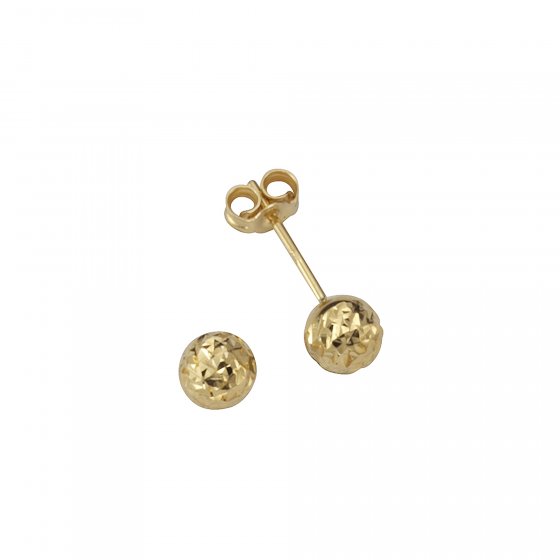 Ohrstecker 585/- Gelbgold Kugel Ø 5mm 
