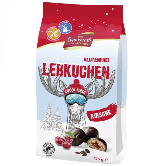 Coppenrath Lebkuchen Kirsche mit Zartbitterschokolade Glutenfrei 175g 