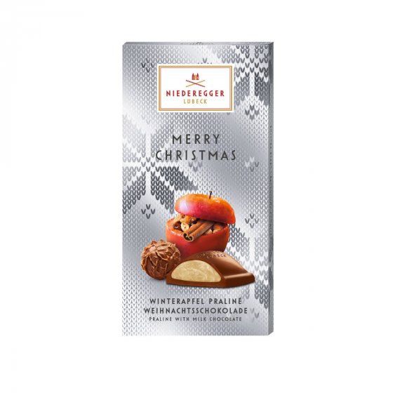 Niederegger Weihnachtsschokolade Winterapfel Vollmilch Schokolade 100g 