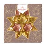 Niederegger Nougat Weihnachtssterne Duo Nuss und Sahne Packung 125g 