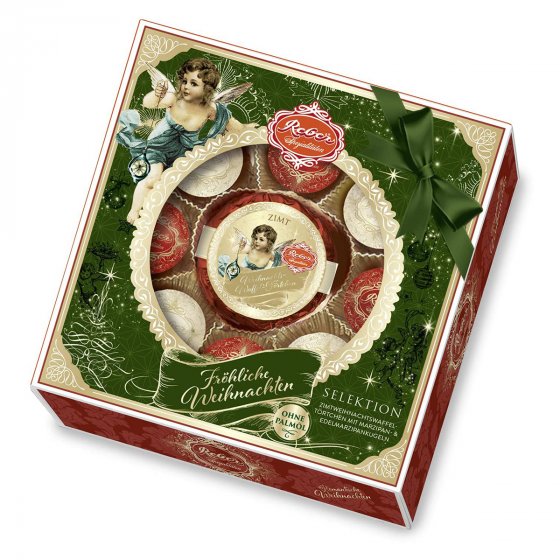 Reber Weihnachts Selektion 9er Mischung aus feinsten Pralinen 190g 