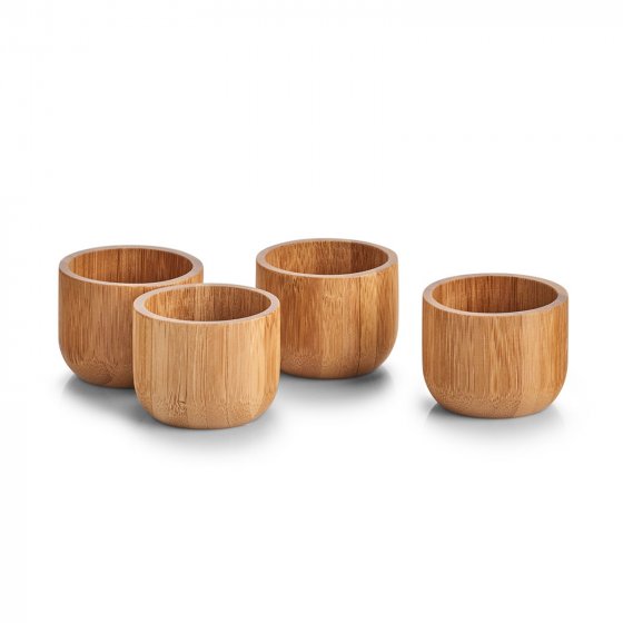 Eierbecher-Set 4-teilig Bambus 