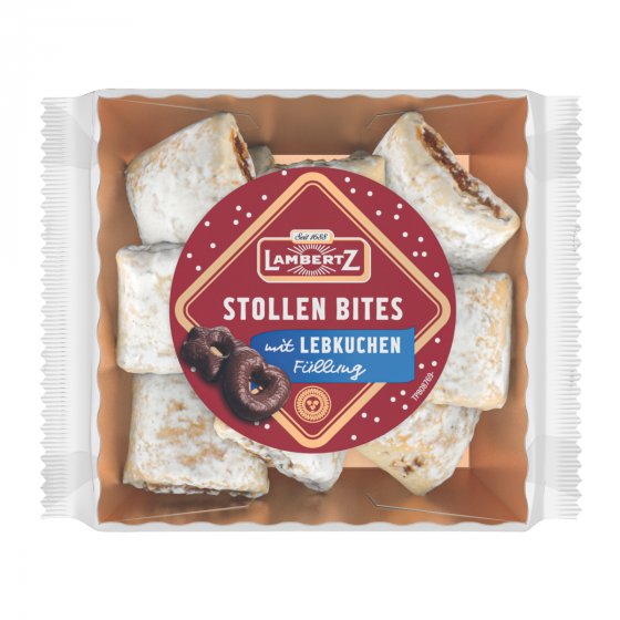 Lambertz Stollen-Bites Lebkuchen-Marzipan-Füllung Packung 350g 