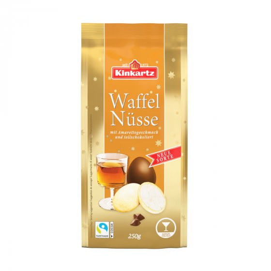 Lambertz Kinkartz Waffelnüsse Zartbitter schokoliert Amaretto 250g 