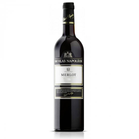 Nicolas Napoleon Merlot Rotwein trocken beerige weich vollmundig 750ml 
