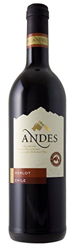 Andes Merlot Qualitätswein trockener Rotwein aus Chile 750ml 