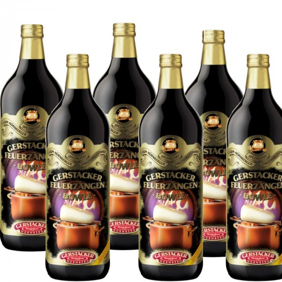 Gerstacker Feuerzangenbowle Original kräftig süß 1000ml 6er Pack 