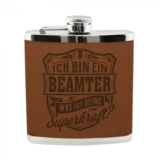 Echter Kerl Flachmann Beamter 