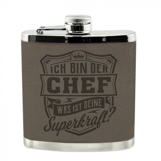 Echter Kerl Flachmann Chef 