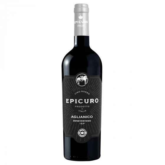 Epicuro Aglianico Puglia IGP Rotwein aus Italien halbtrocken 750ml 