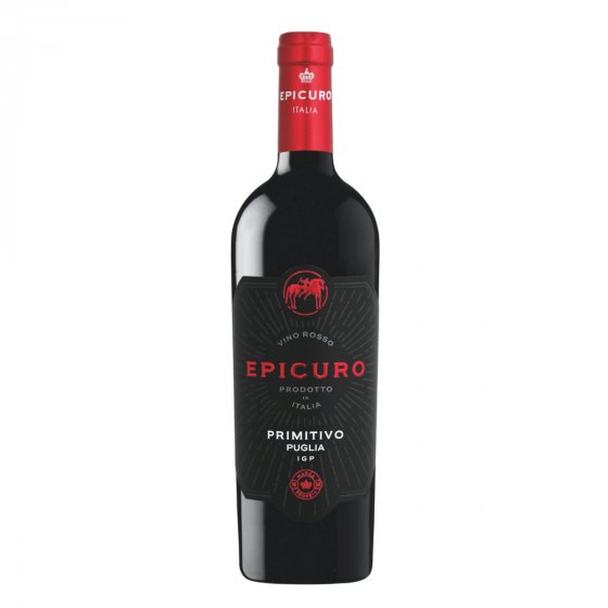 Epicuro Primitivo Puglia IGP Vino Rosso Rotwein Italien Apulien 750ml 