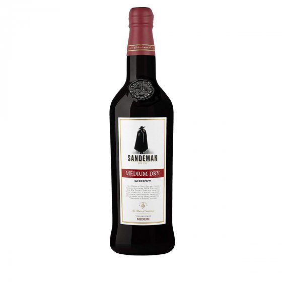 Sandeman Medium Dry Sherry Portwein leicht fruchtig halbtrocken 750ml 