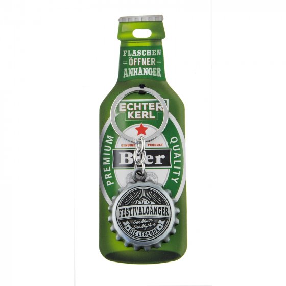 Echter Kerl Flaschenöffner Festivalgänger