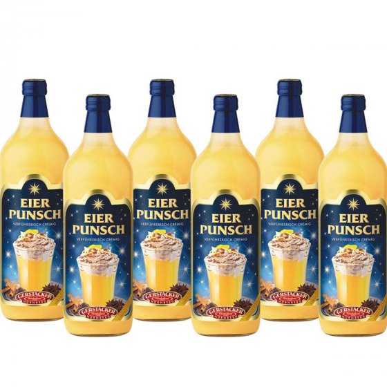 Gerstacker der Original Eierpunsch verführerisch cremig 1000ml 6er Pack 