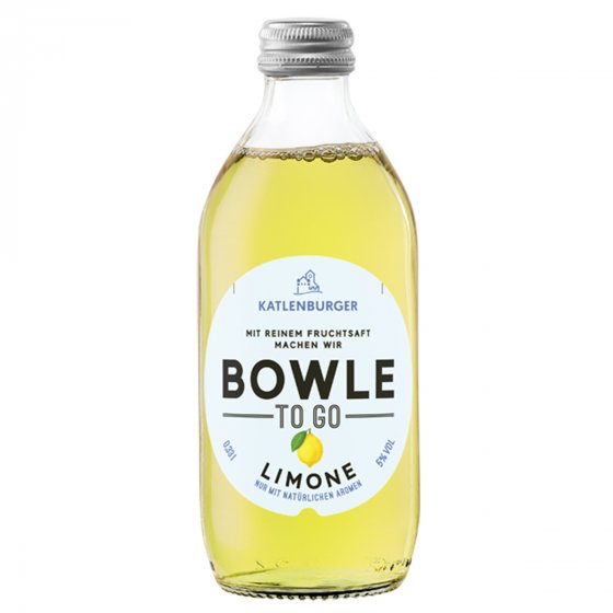 Katlenburger Bowle To Go Limone mit fruchtig reinem Fruchtsaft 330ml 