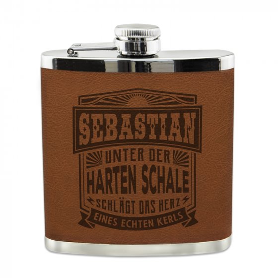 Echter Kerl Flachmann Sebastian