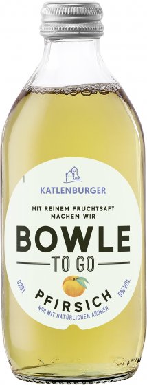 Katlenburger Bowle To Go Pfirsich mit reinem Fruchtsaft 330ml 