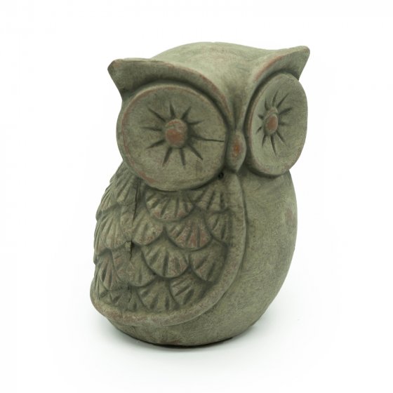 Gartenfigur Terrakotta Eule
