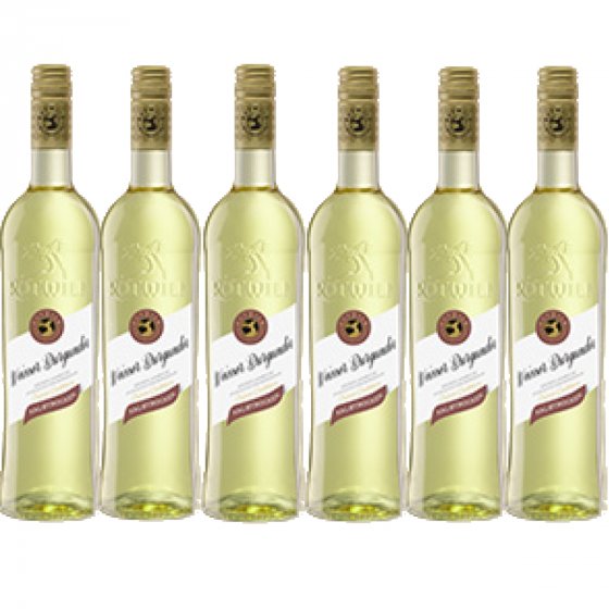 Rotwild Weißer Burgunder Weißwein halbtrocken 750ml 6er Pack 