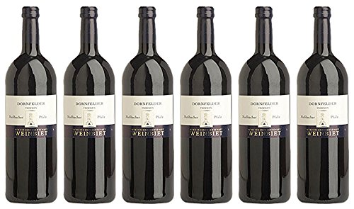 Weinbiet Mußbacher Dornfelder Rotwein trocken mit Kräuternote 1000ml 6er Pack 