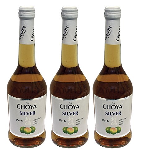 Choya Silver Japanese Plaumenwein Ume Frucht süß 500ml 3er Pack 